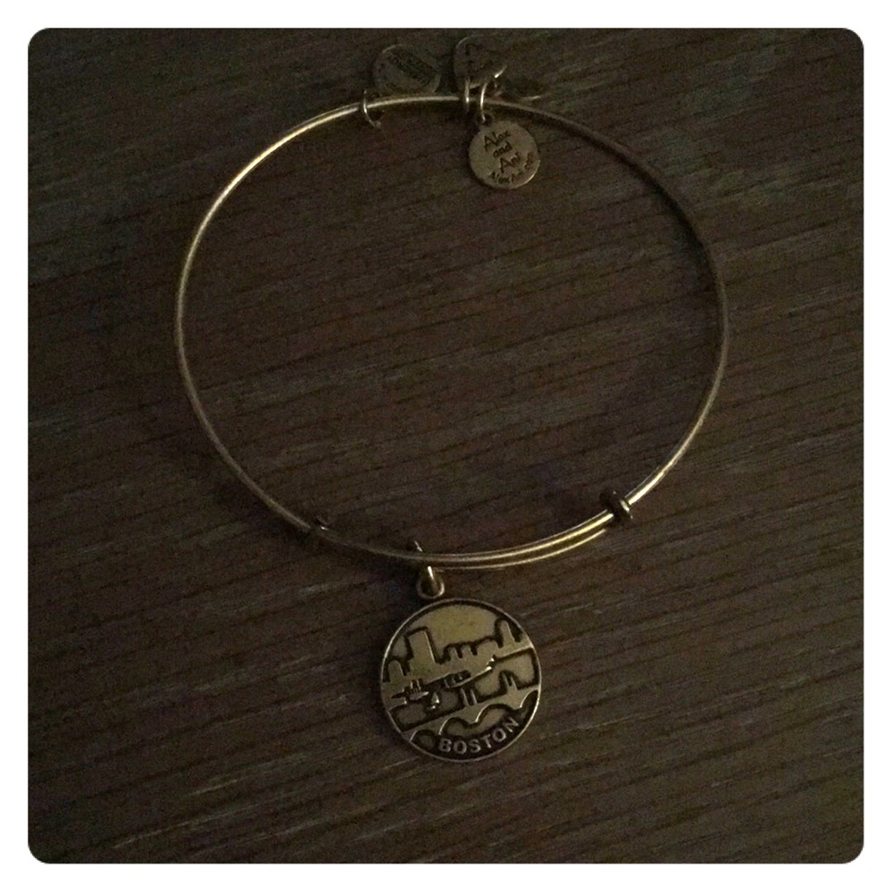 Alex and Ani Boston bangle in gold